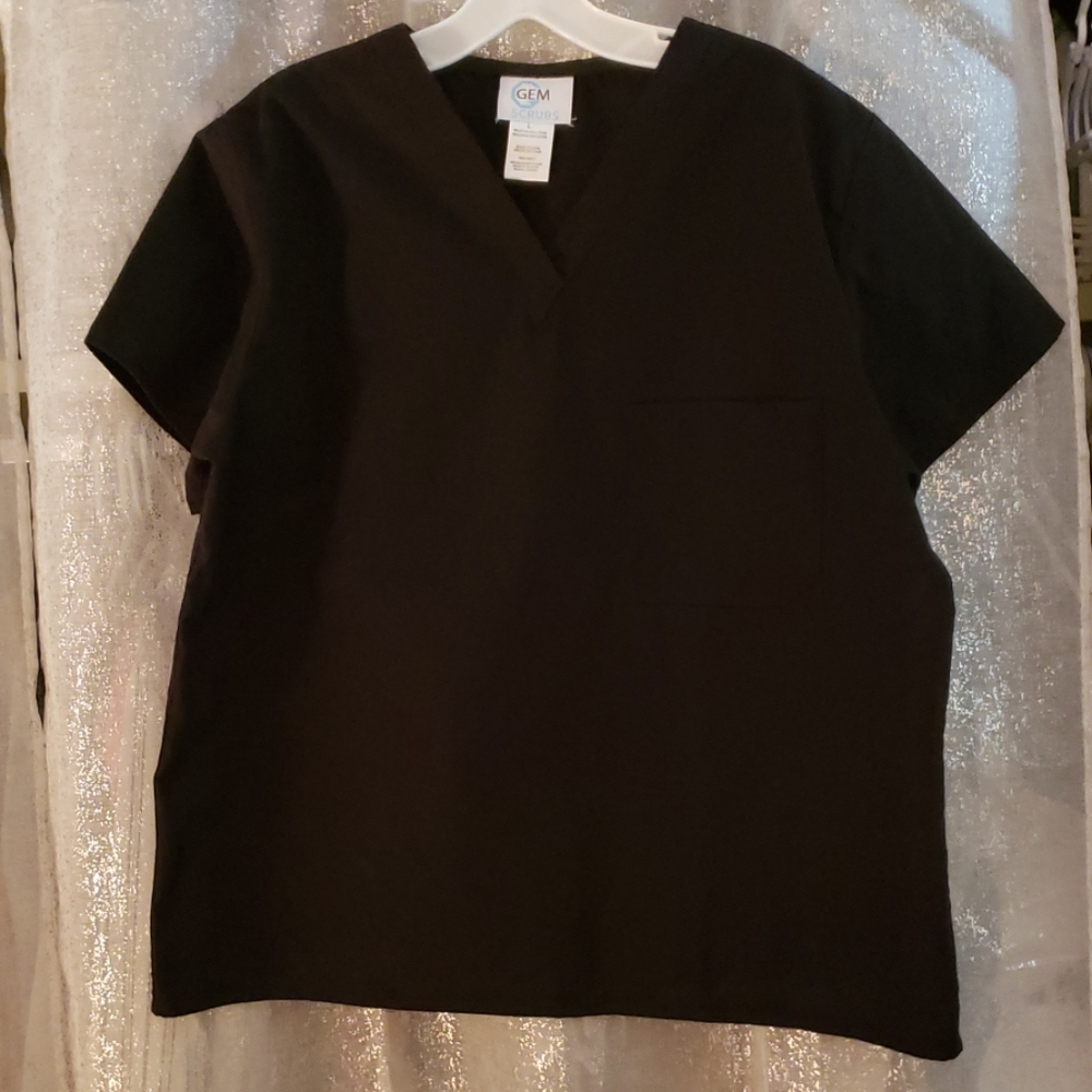 Black scrub top